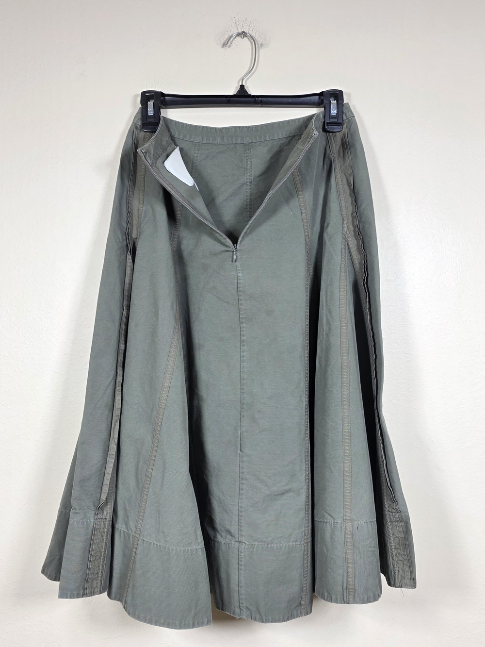 3.1 Phillip Lim Olive Green Midi Skirt - Picture 6 of 12